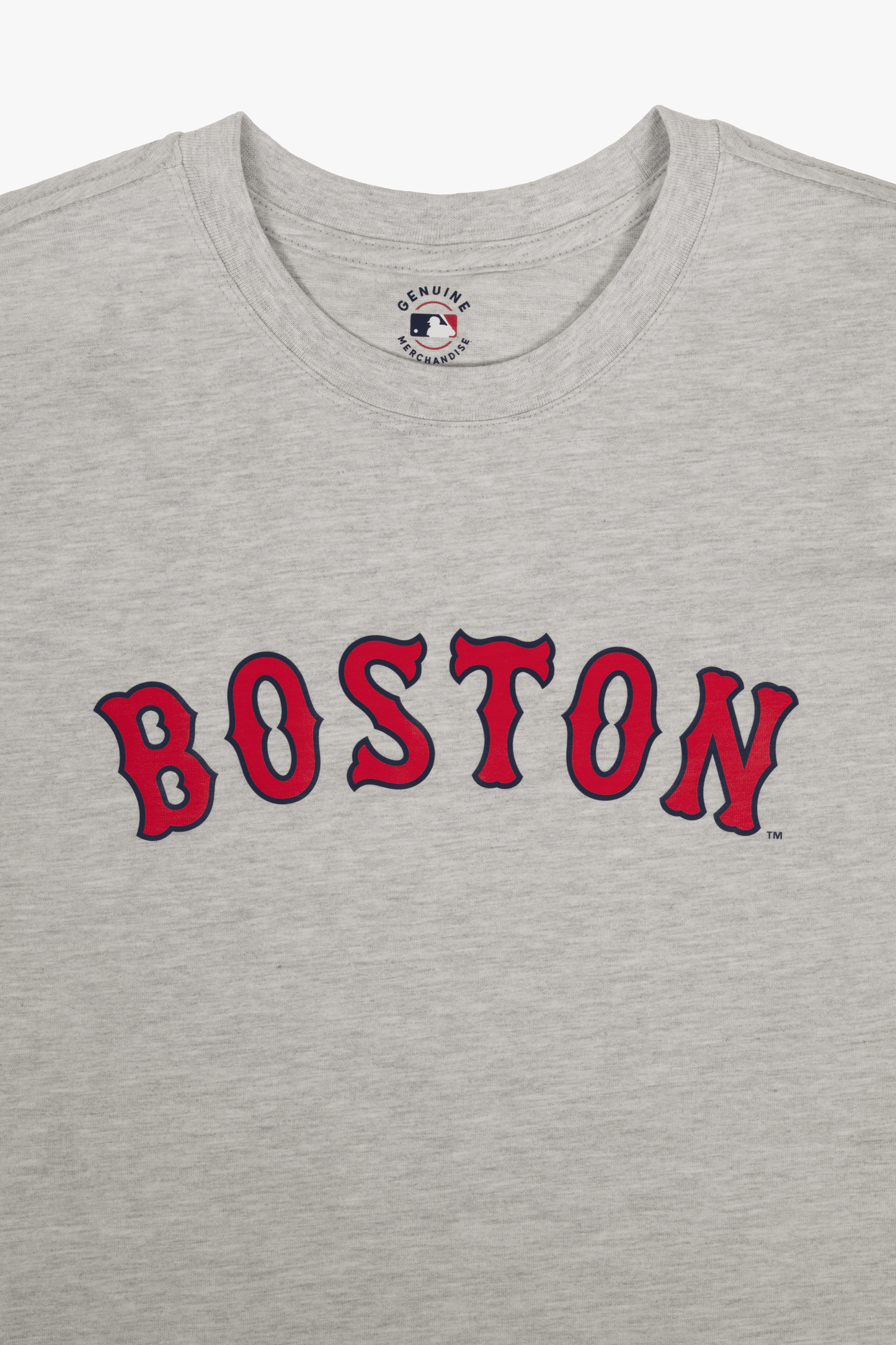 MLB Boston Red Sox Adult Cloud Heather Grey T-Shirt, 100% Cotton Tee, Men Women XS-2XL
