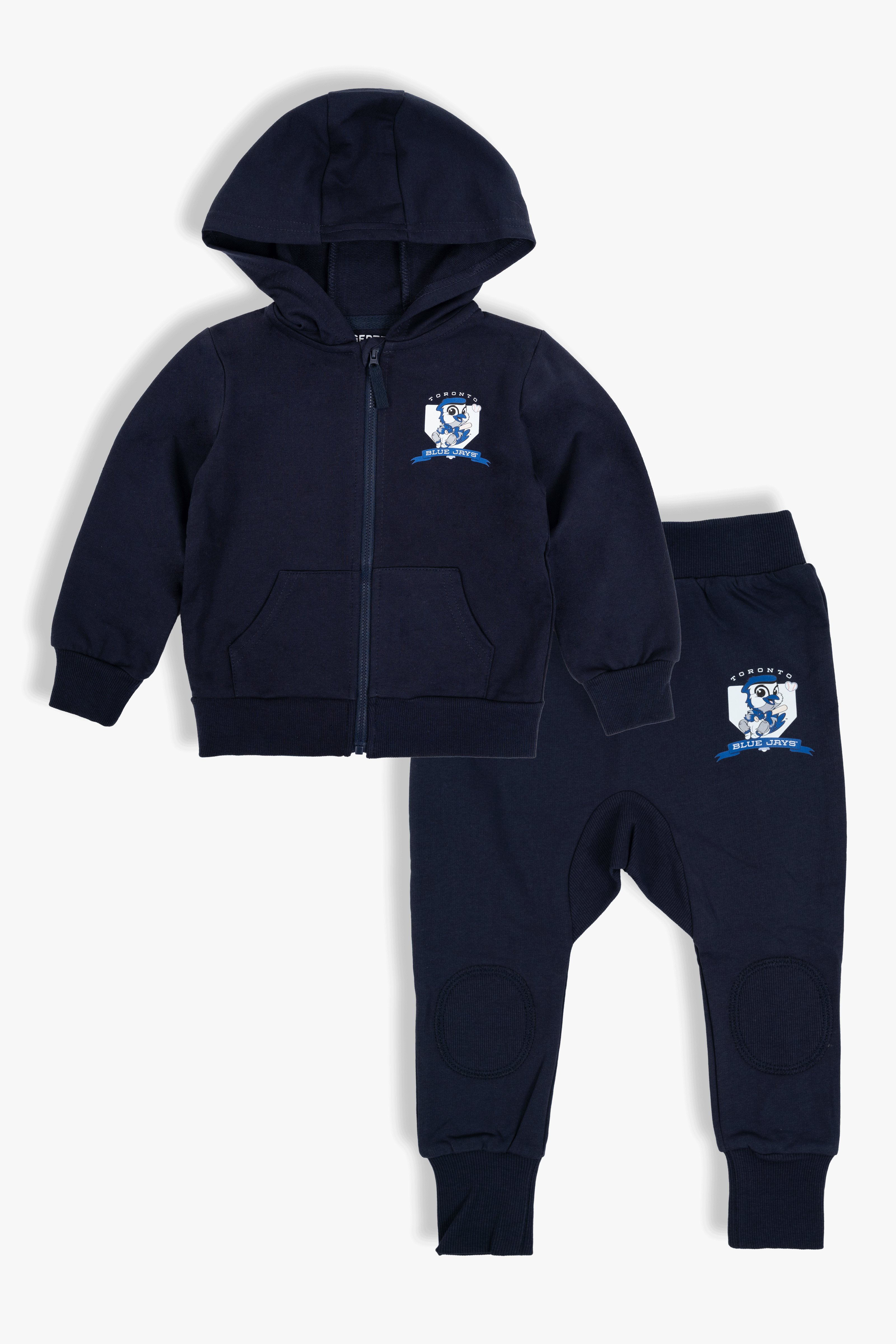 New Baby Ace Toronto Blue Jays MLB Baby Hoodie Pant Outfit in Navy, Licensed Gift Set