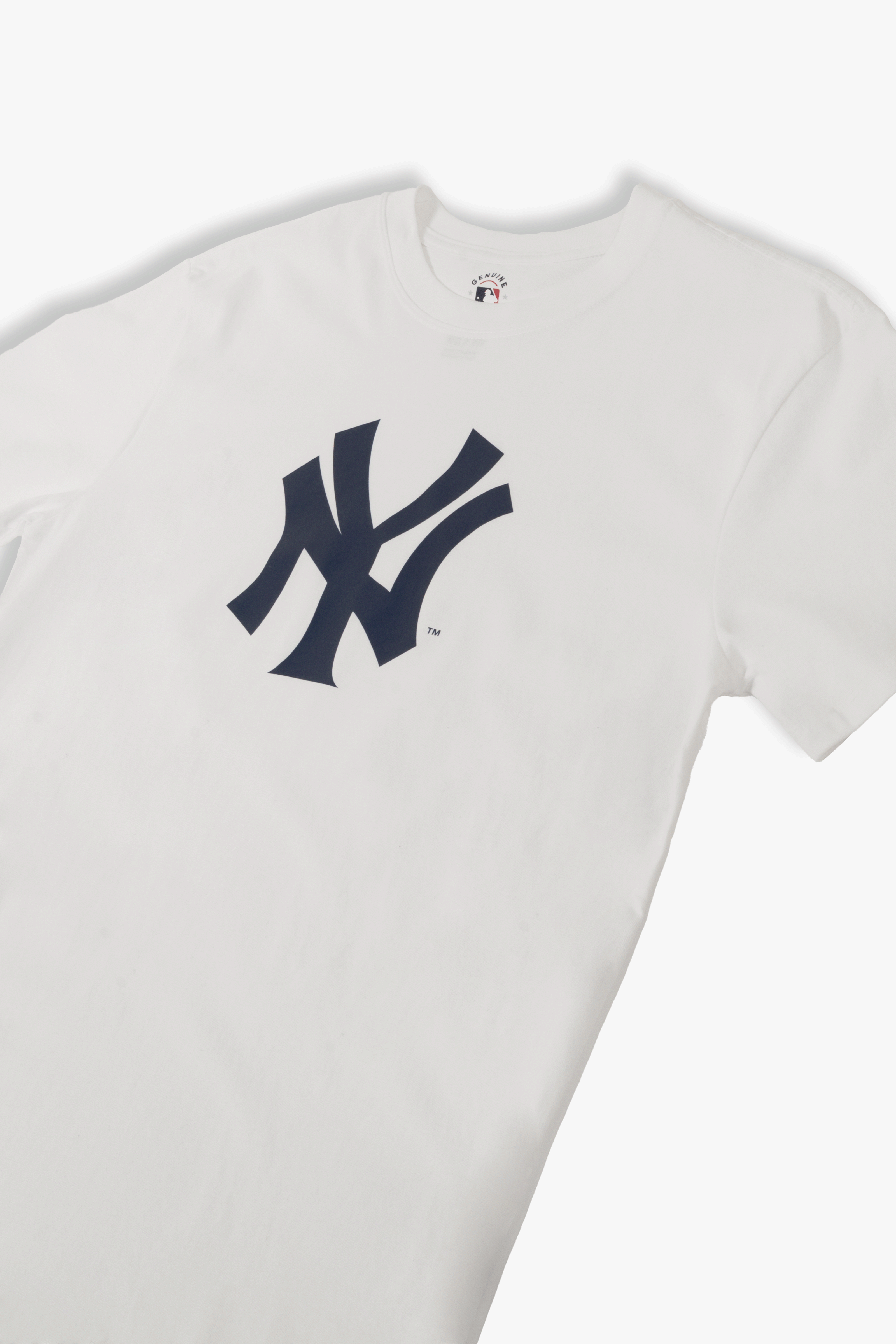 MLB New York Yankees Adult Cloud White T-Shirt, 100% Cotton Tee, Men Women XS-2XL