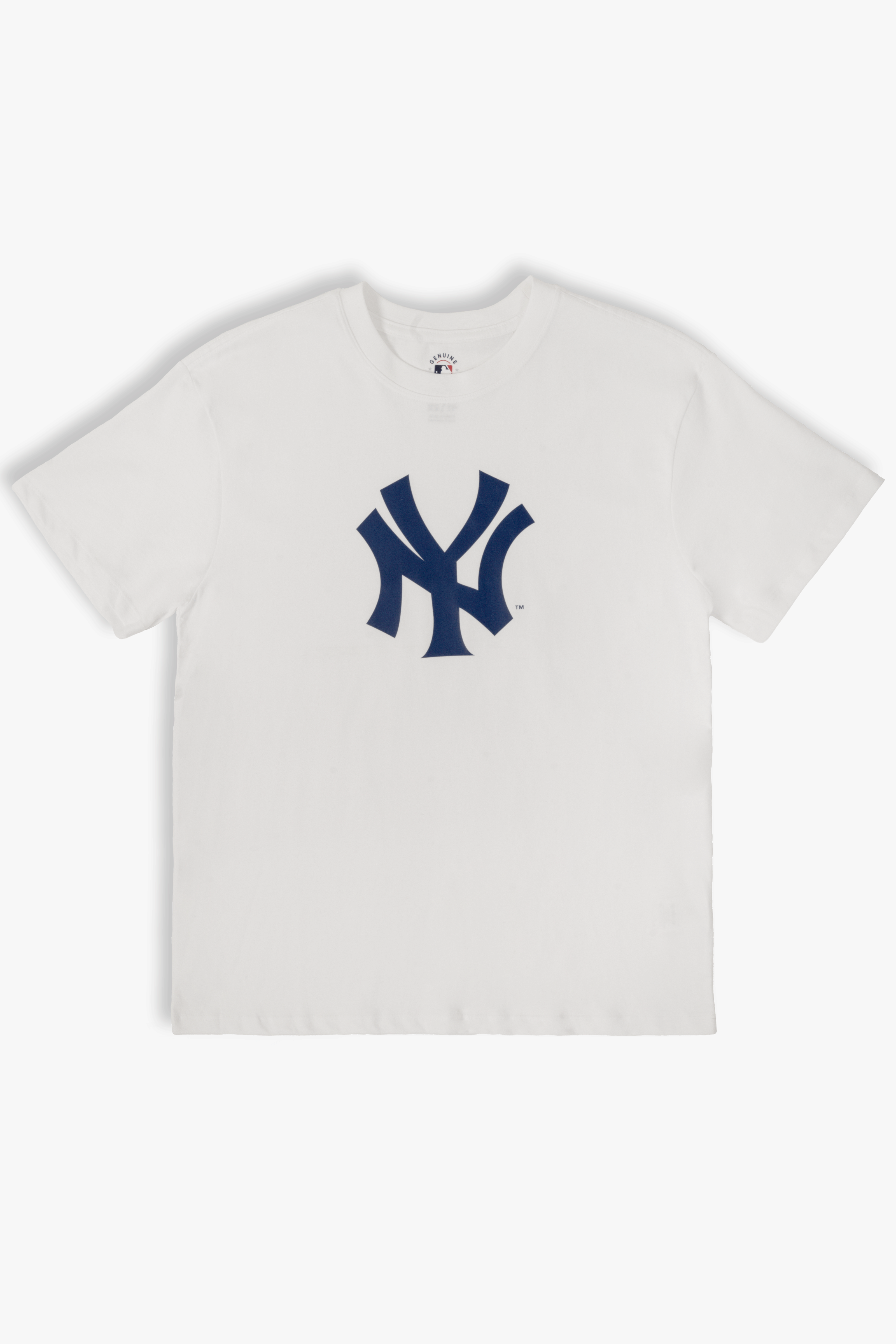 MLB New York Yankees Adult Cloud White T-Shirt, 100% Cotton Tee, Men Women XS-2XL