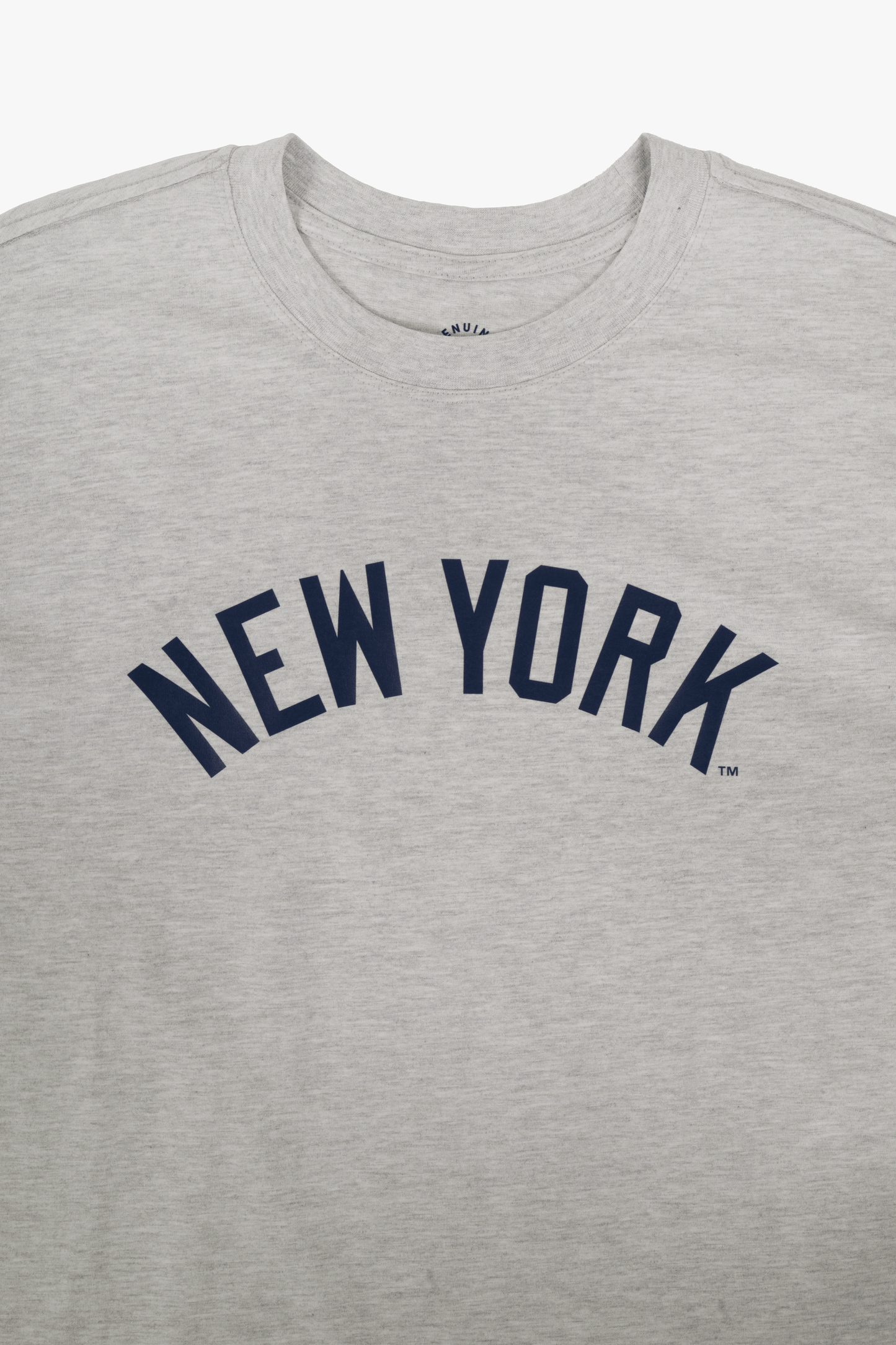 MLB New York Yankees Adult Cloud Heather Grey T-Shirt, 100% Cotton Tee, Men Women XS-2XL