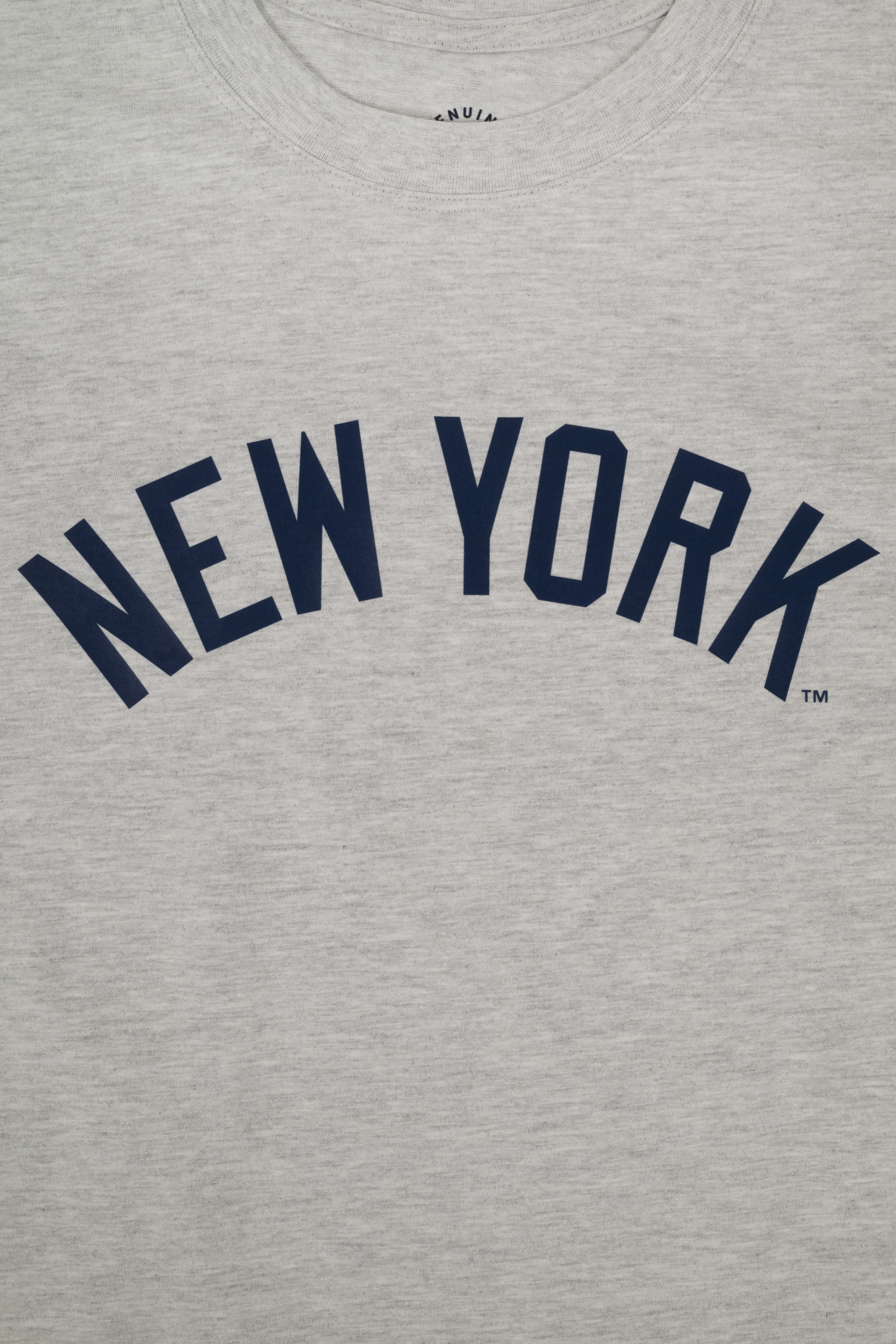 MLB New York Yankees Adult Cloud Heather Grey T-Shirt, 100% Cotton Tee, Men Women XS-2XL