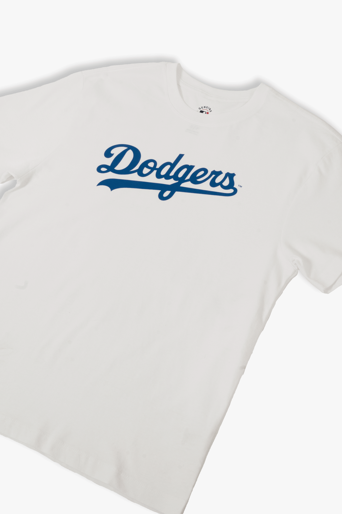 MLB Los Angeles Dodgers Adult Cloud White T-Shirt, 100% Cotton Tee, Men Women XS-2XL