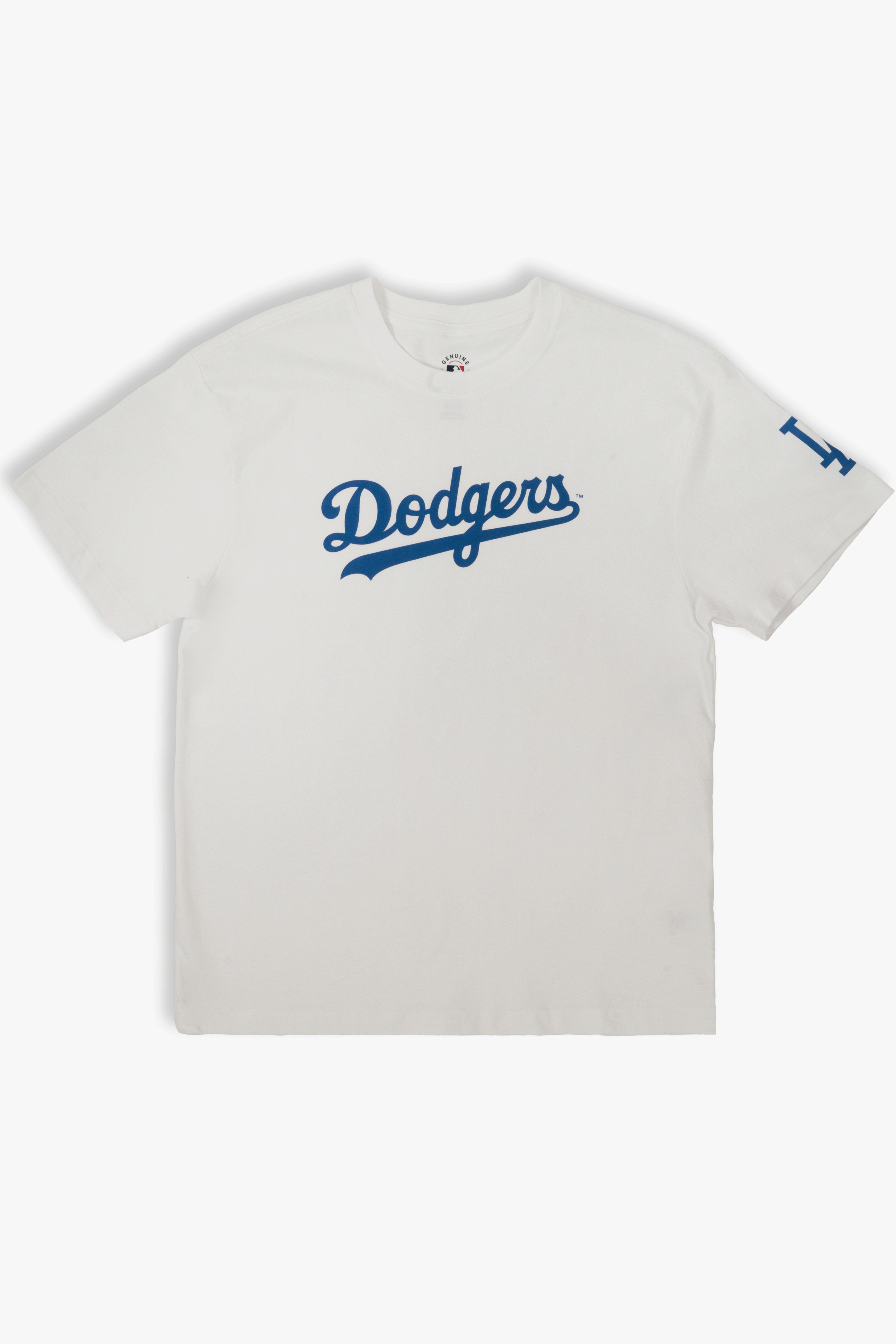 MLB Los Angeles Dodgers Adult Cloud White T-Shirt, 100% Cotton Tee, Men Women XS-2XL