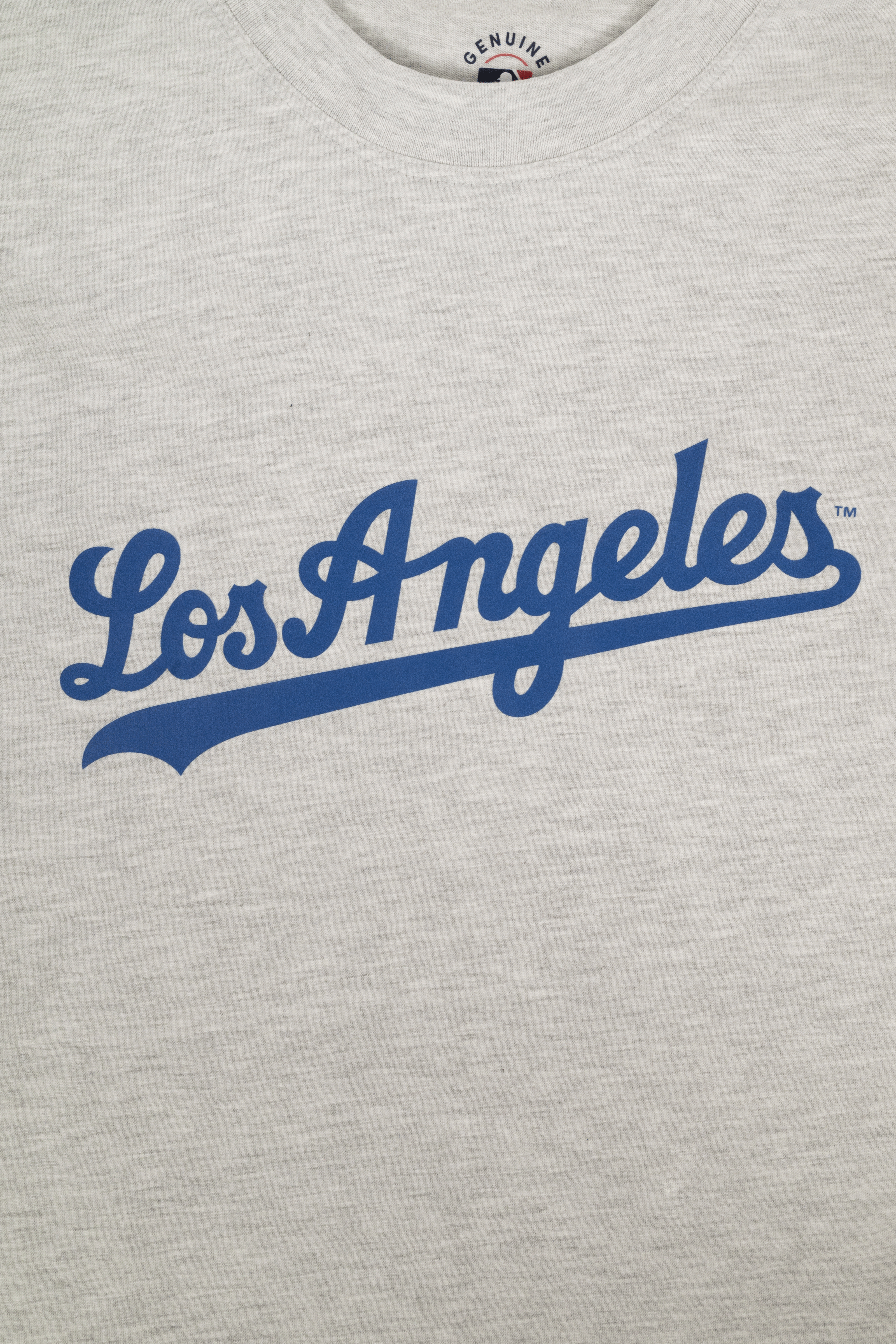 MLB Los Angeles Dodgers Adult Cloud Heather Grey T-Shirt, 100% Cotton Tee, Men Women XS-2XL