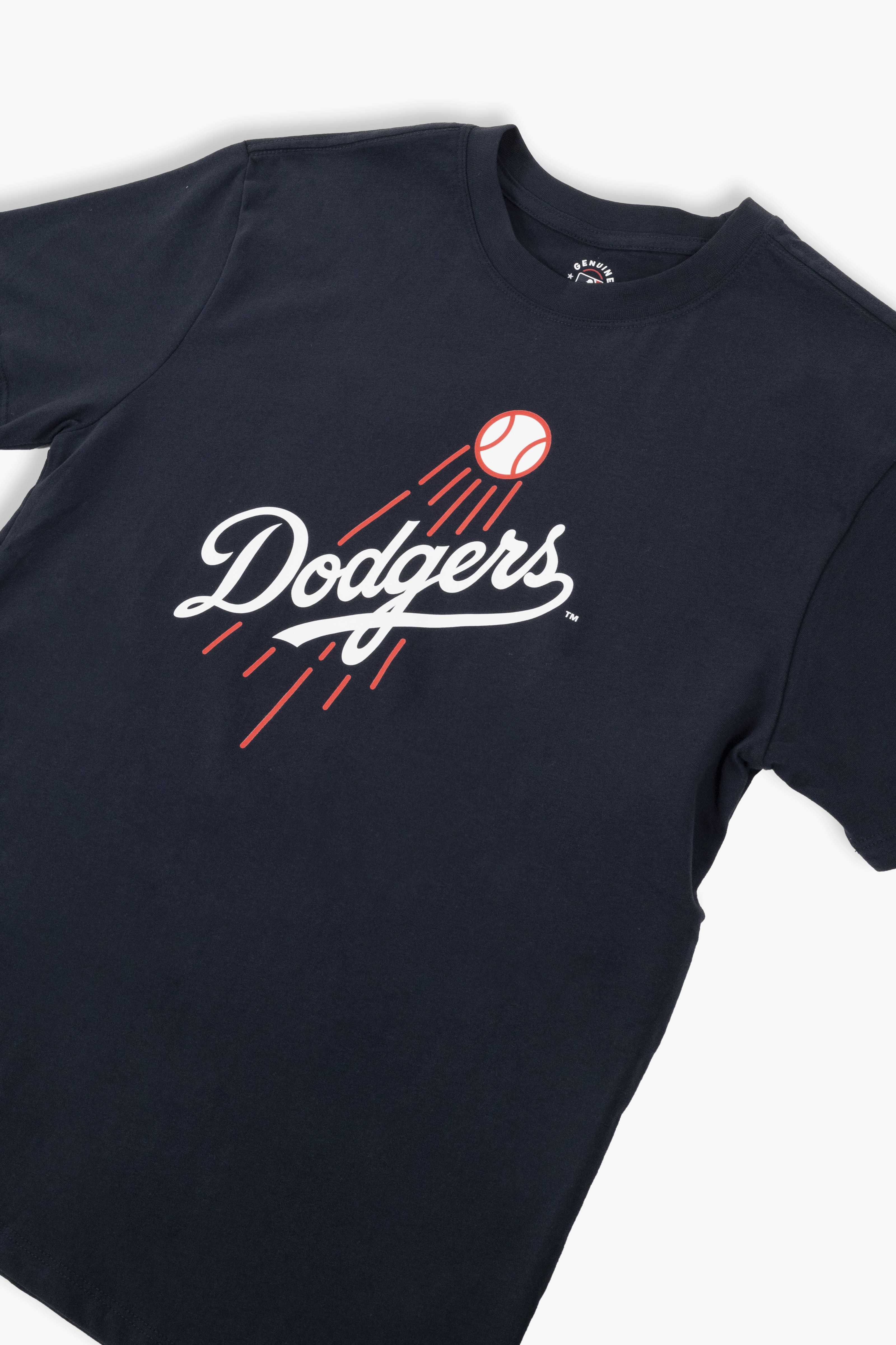 MLB Los Angeles Dodgers Adult Cloud Navy T-Shirt, 100% Cotton Tee, Men Women XS-2XL