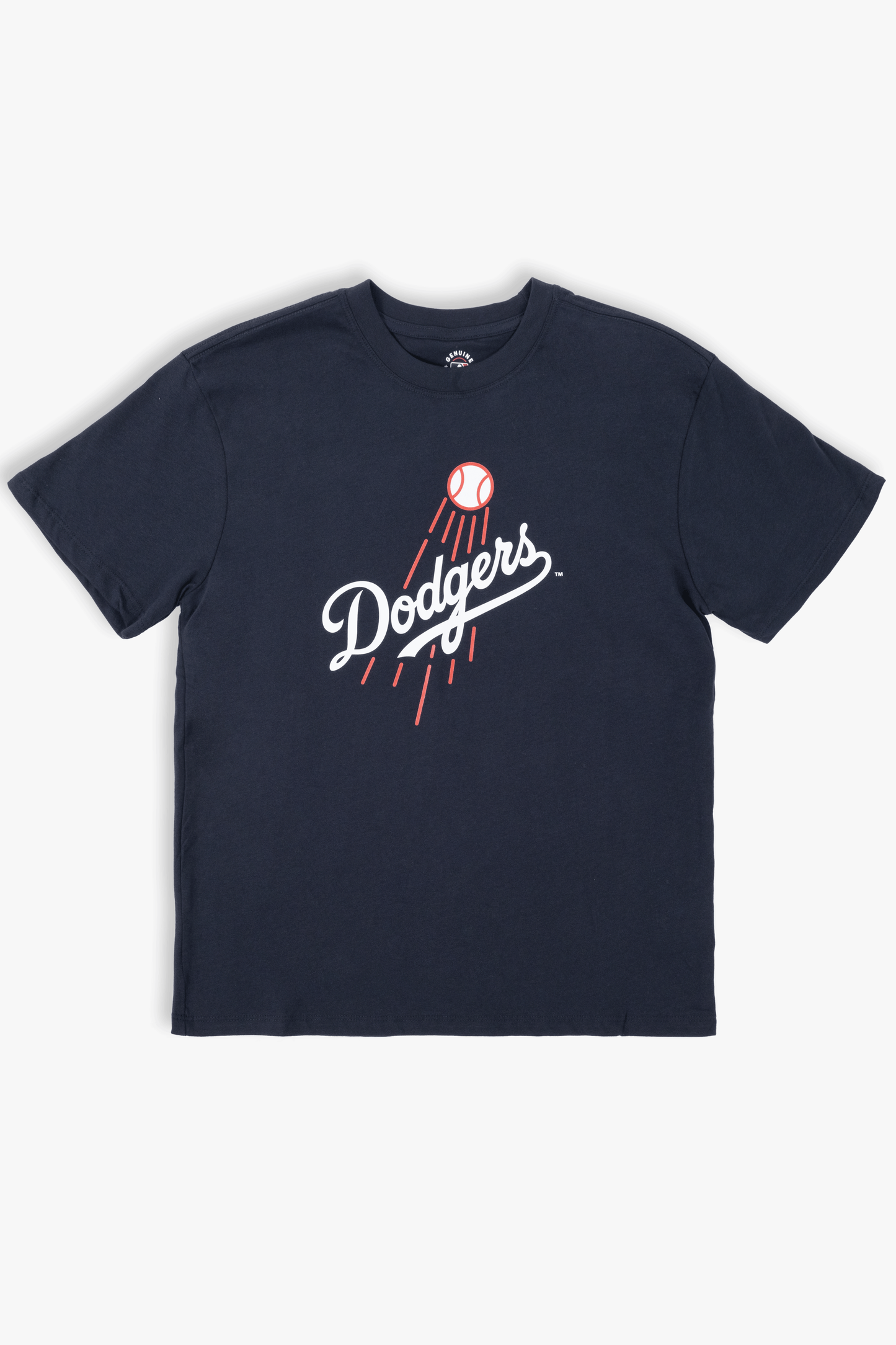 MLB Los Angeles Dodgers Adult Cloud Navy T-Shirt, 100% Cotton Tee, Men Women XS-2XL