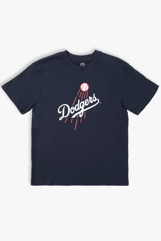 MLB Los Angeles Dodgers Adult Cloud Navy T-Shirt, 100% Cotton Tee, Men Women XS-2XL