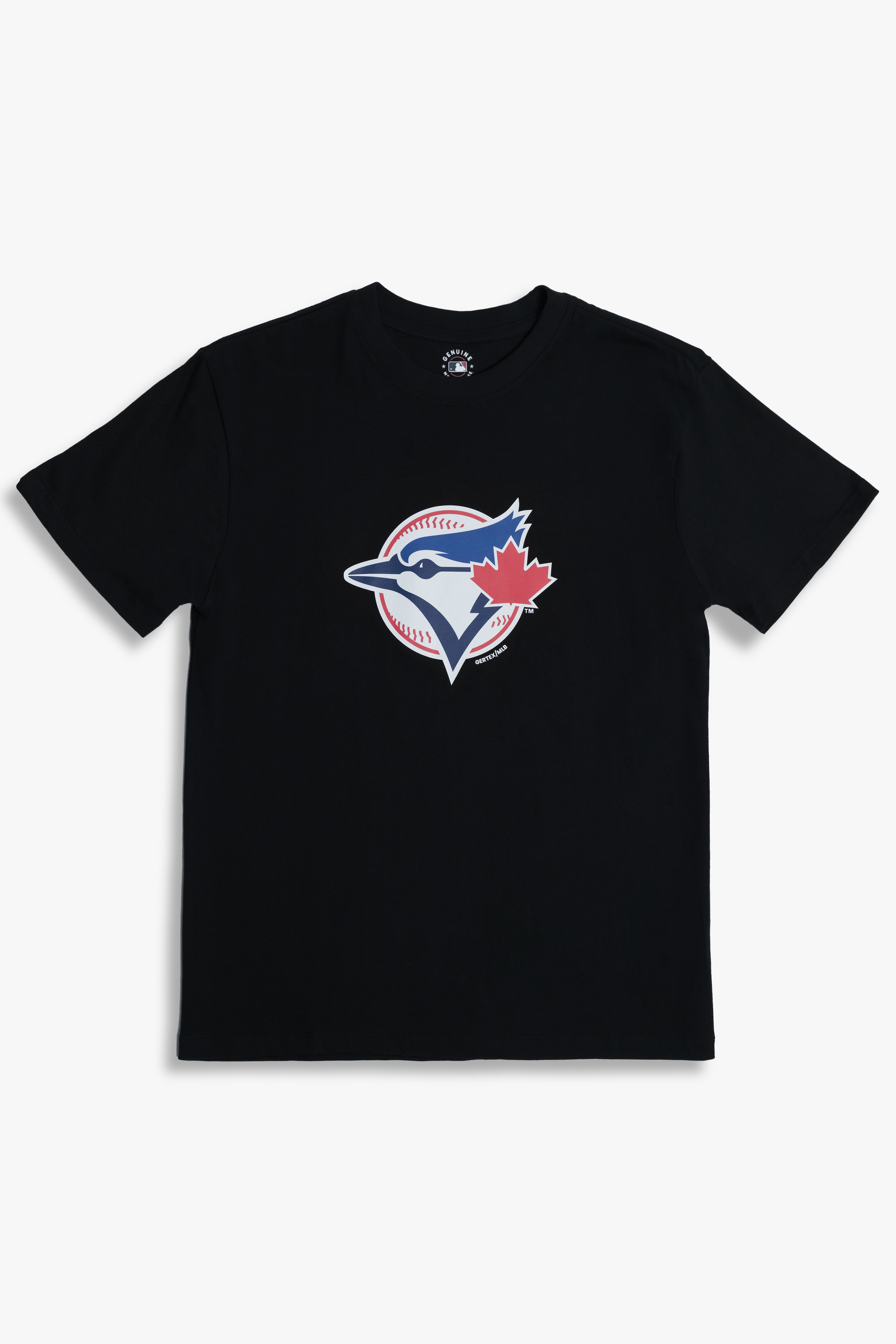 MLB Toronto Blue Jays Adult Unisex Black Cotton Fan T-Shirt with Several Logo Styles