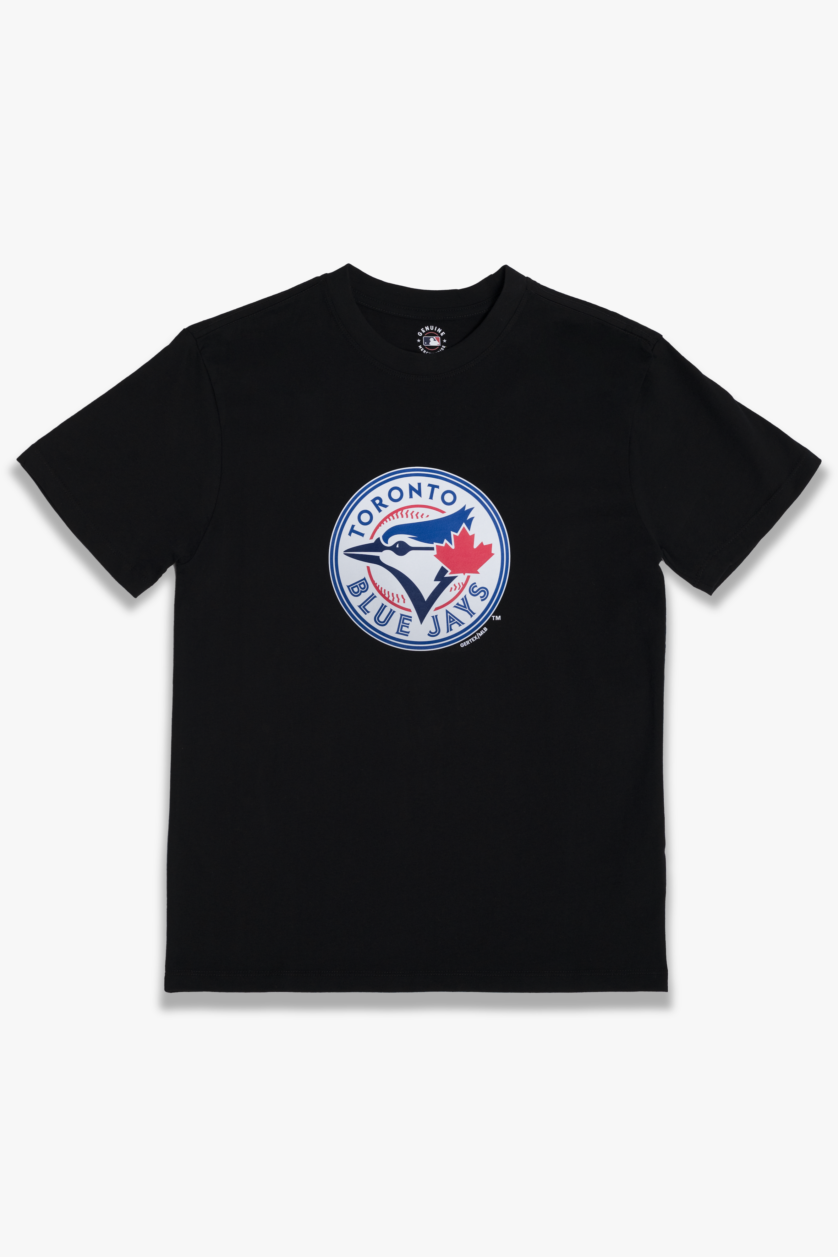 MLB Toronto Blue Jays Adult Unisex Black Cotton Fan T-Shirt with Several Logo Styles