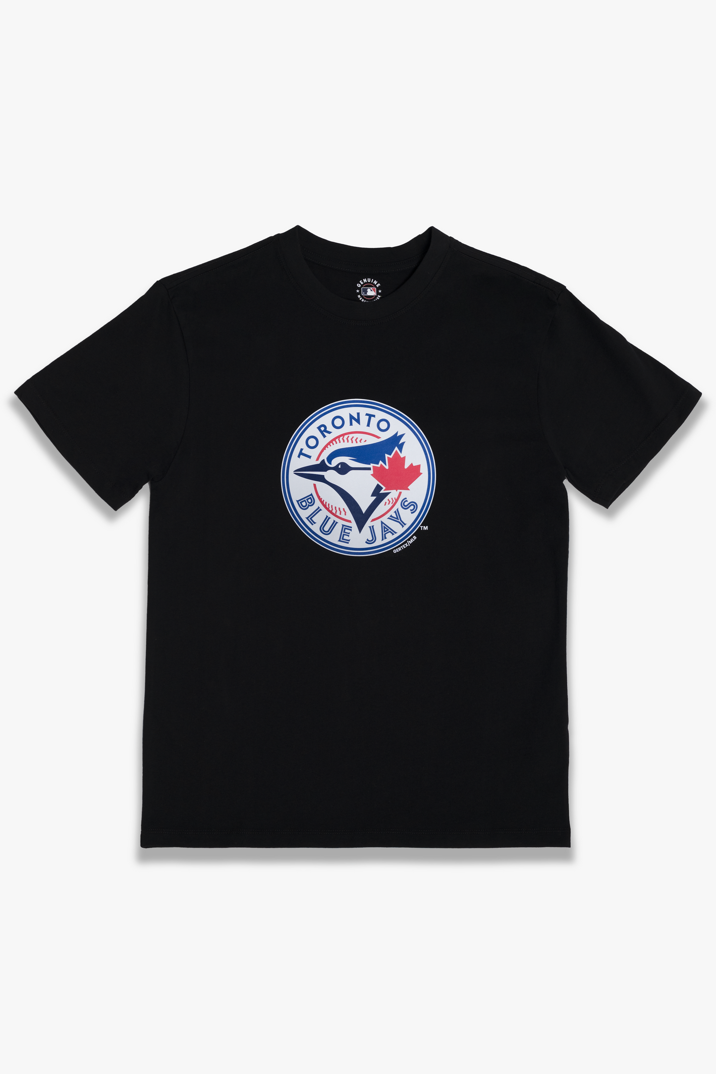 MLB Toronto Blue Jays Adult Unisex Black Cotton Fan T-Shirt with Several Logo Styles