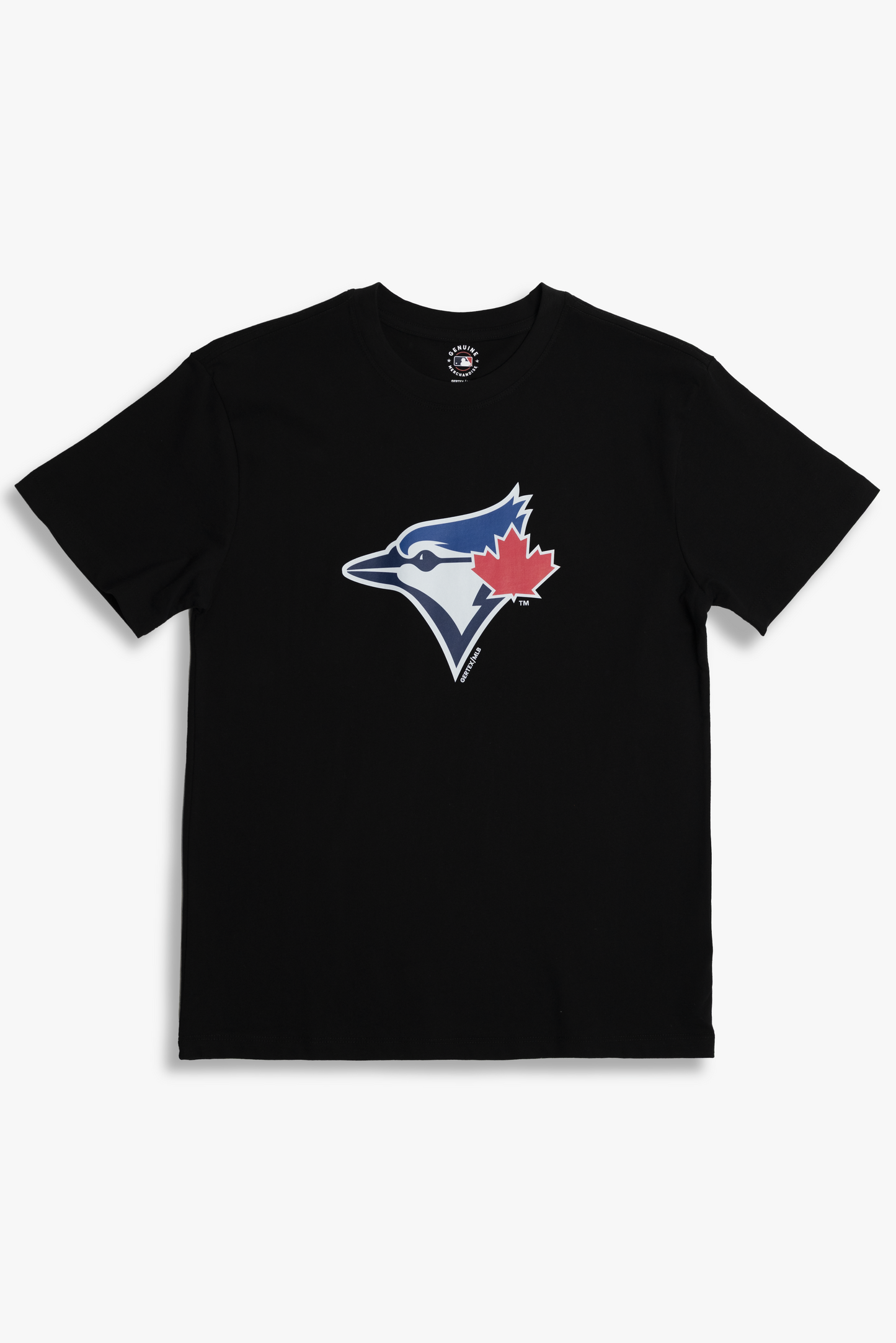 MLB Toronto Blue Jays Adult Unisex Black Cotton Fan T-Shirt with Several Logo Styles