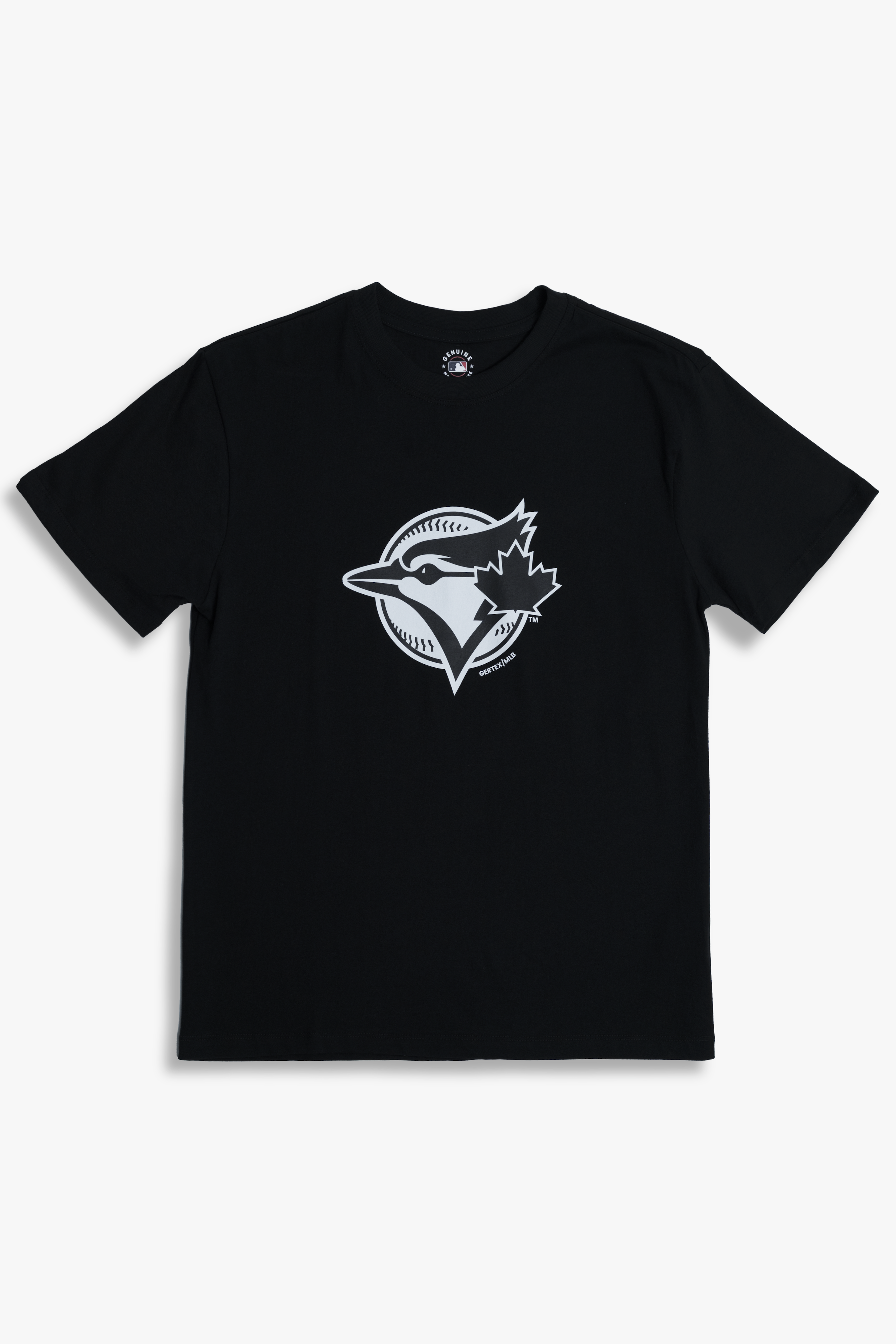 MLB Toronto Blue Jays Adult Unisex Black Cotton Fan T-Shirt with Several Logo Styles
