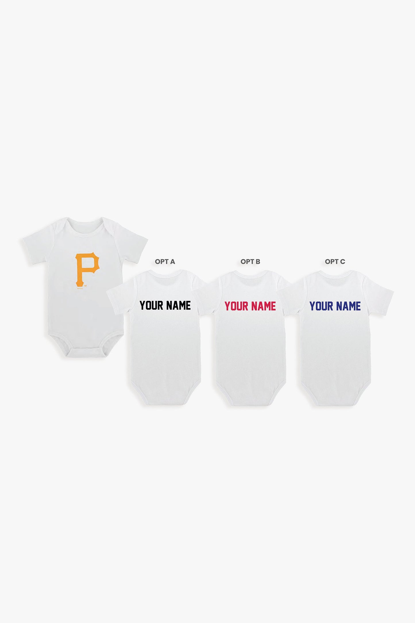 Customizable MLB Baby Bodysuit in White (12-18 Months)