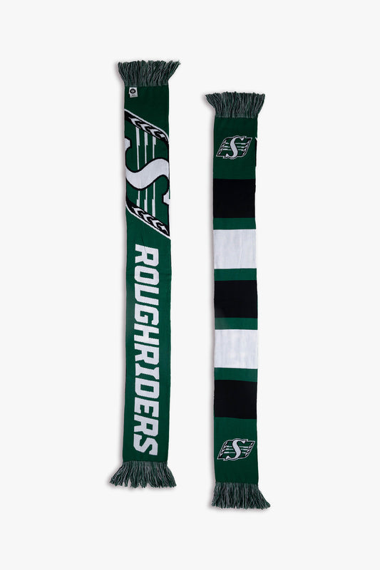 CFL Saskatchewan Roughriders Canadian Football League Adult Fan Scarf for Cold Weather | 150cm x 18cm