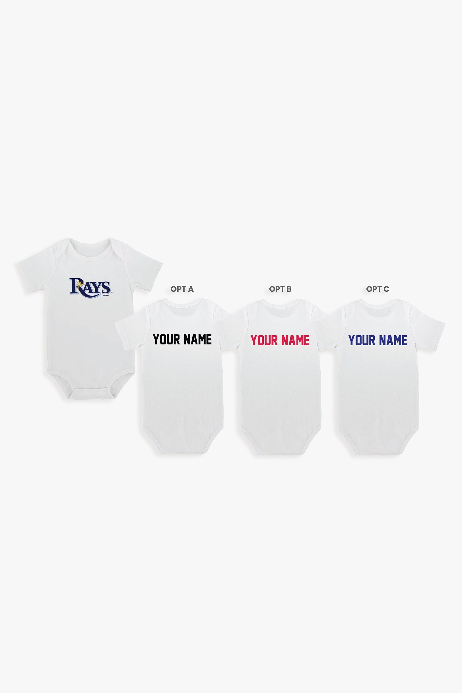 Gertex Customizable MLB Baby Bodysuit in White (3-6 Months)
