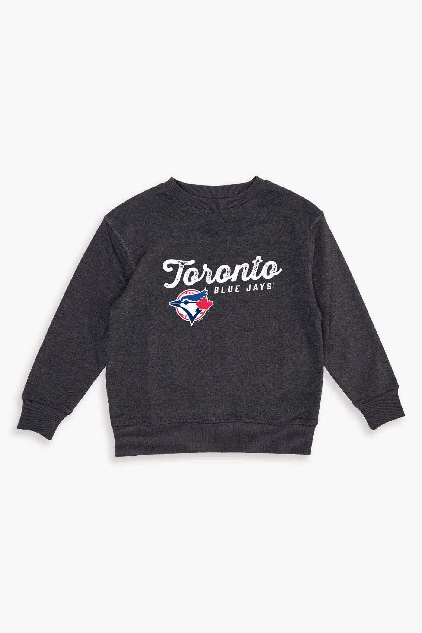 MLB Toronto Blue Jays Youth Crewneck Sweatshirt in Dark Grey (Kids)