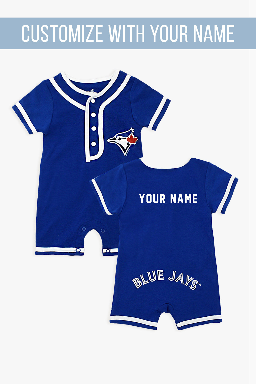 Gertex MLB Blue Jays Custom Name Romper