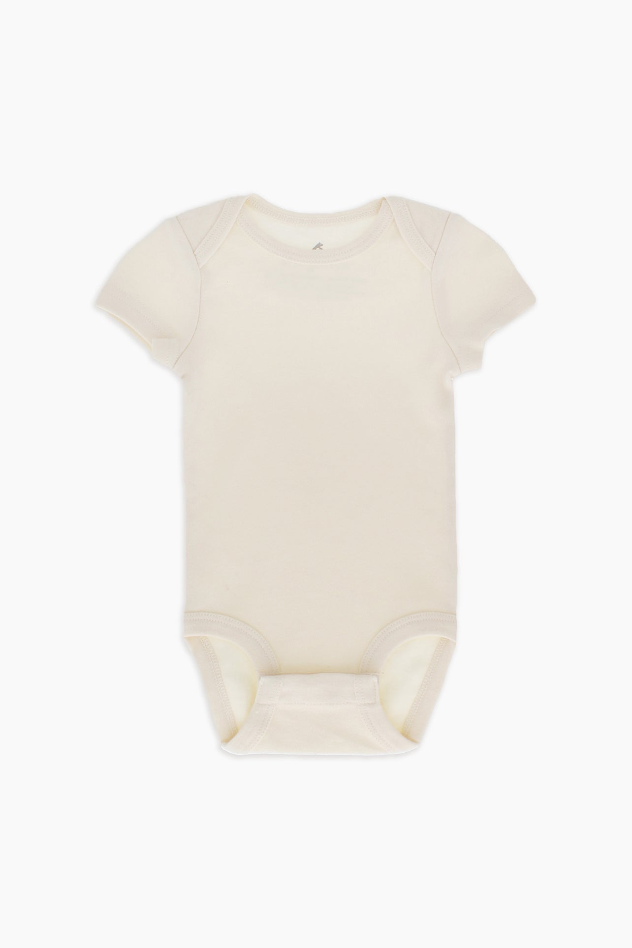 Organic Cotton Baby Bodysuit - Eggnog