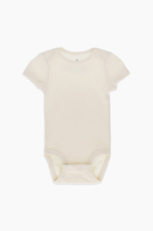Snugabye Organic Cotton Baby Bodysuit - Eggnog