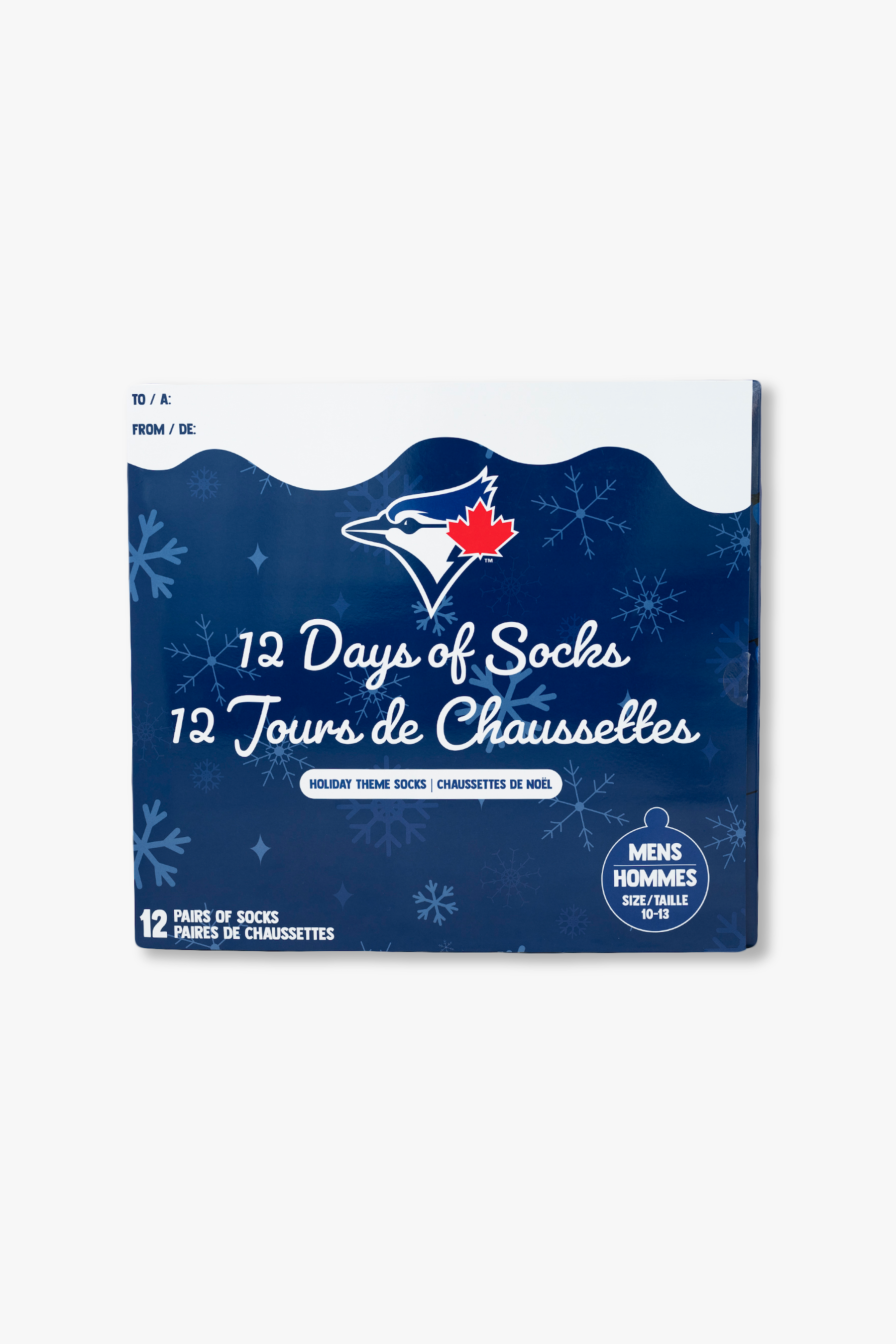 Men's MLB Toronto Blue Jays 12 Day Holiday Advent Calendar