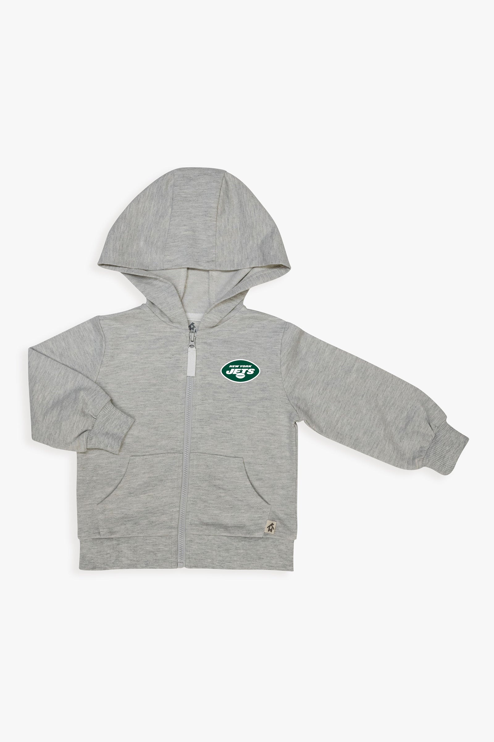 NFL Toddler Unisex Grey French Terry Zip-Up Hoodie