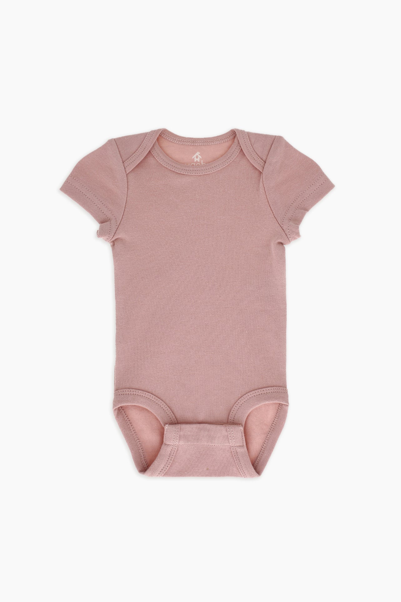 Snugabye Organic Cotton Baby Bodysuit - Misty Rose