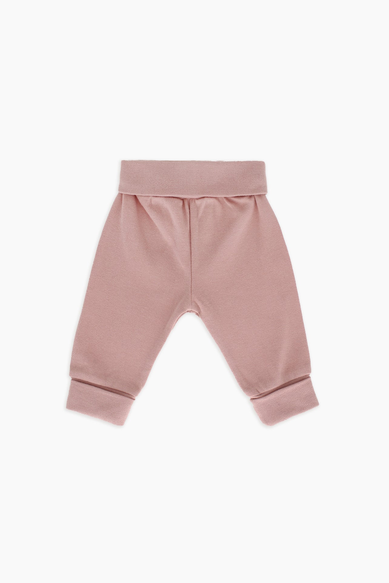 Snugabye Organic Cotton Grow-with-Me Baby Pants - Misty Rose