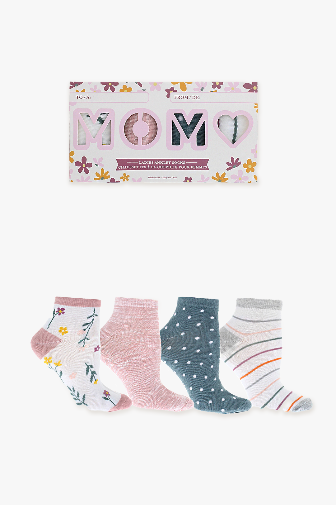 Gertex Ladies Mother's Day Soft Ankle Socks Gift Box Bundle