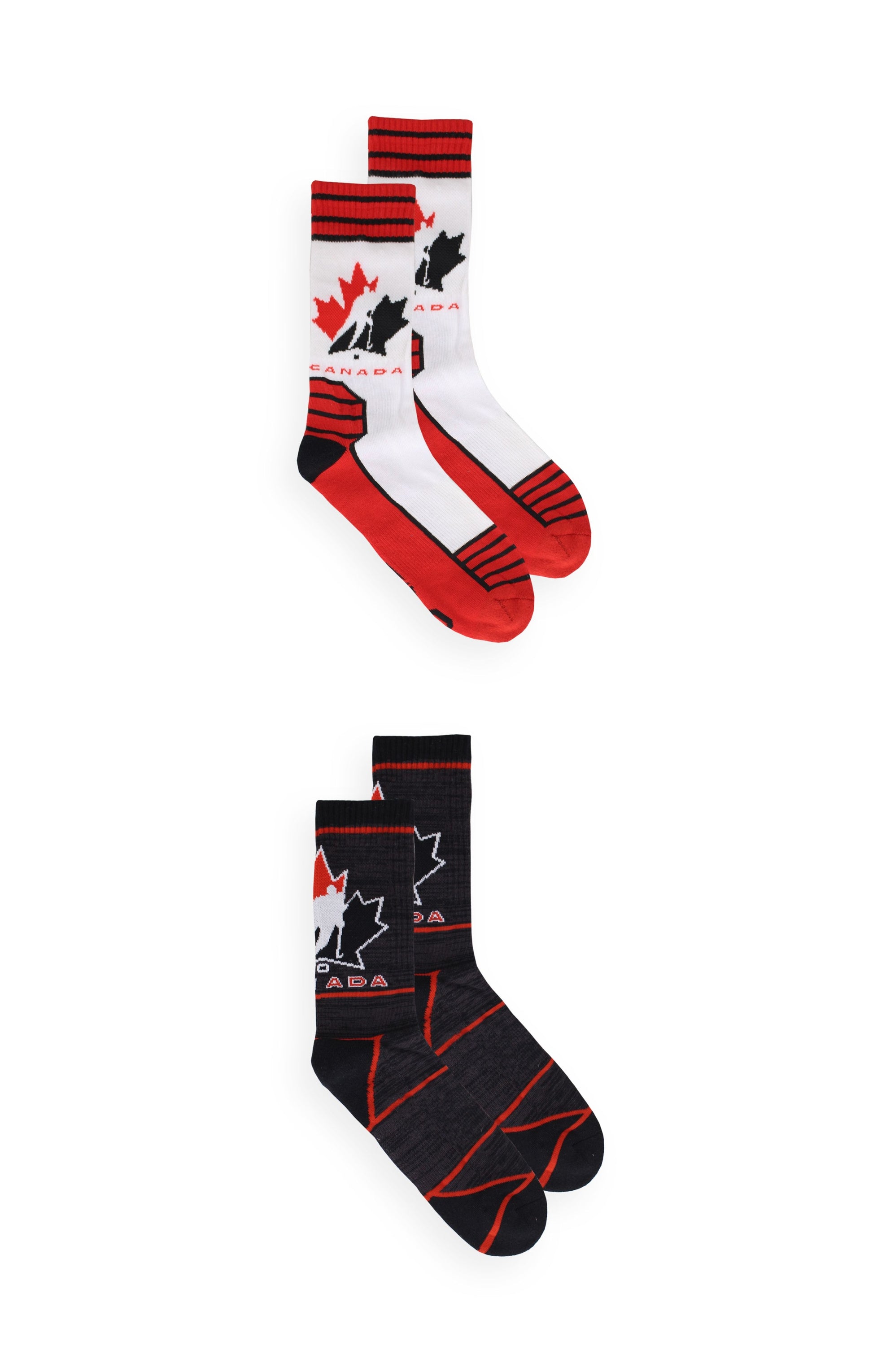 Gertex Hockey Canada Men's 2-Pack Premium Crew Sport Socks