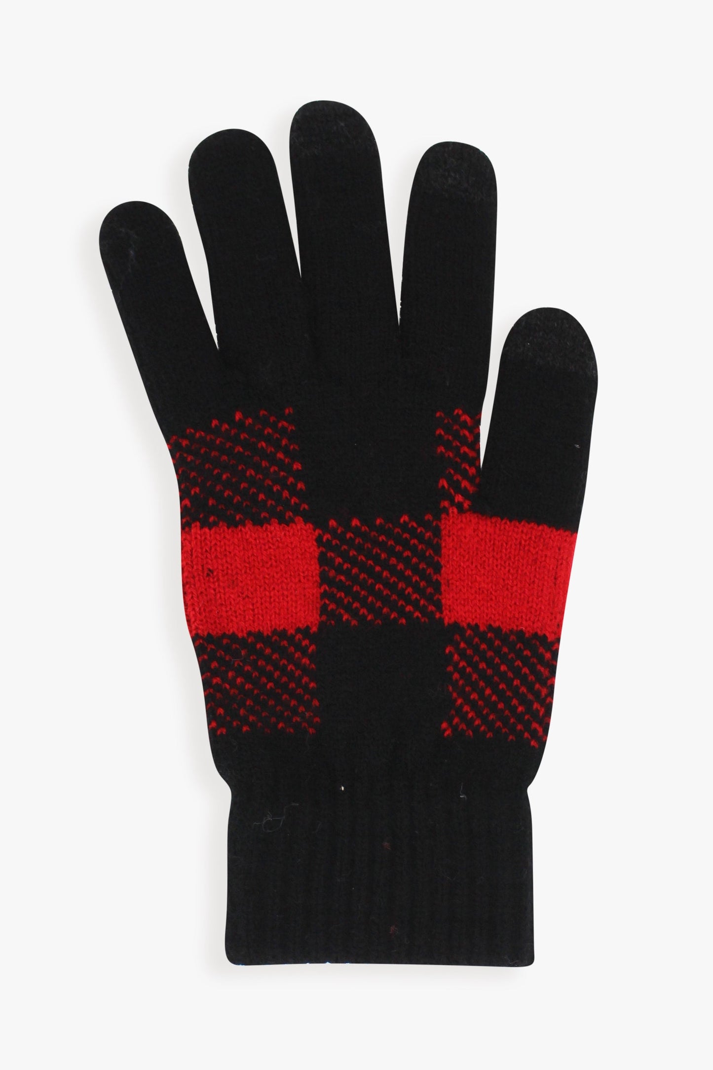 Ladies Knit Brushed Interior Gloves With Touchscreen