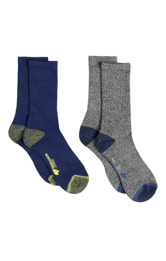 Great Northern 2 Pack Ladies Crew Socks