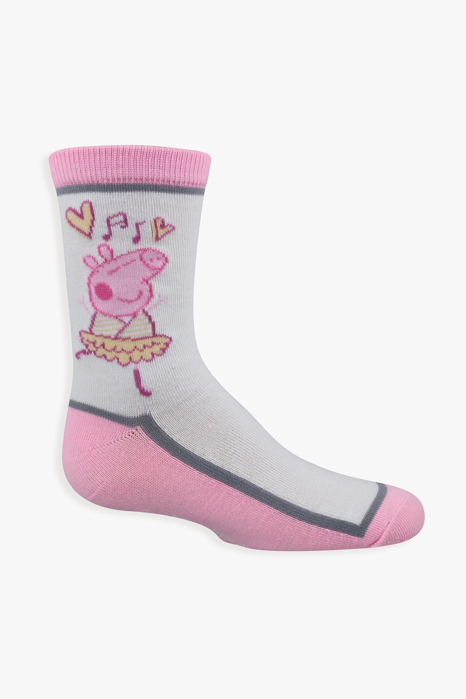 Gertex Peppa Pig Youth Girls 3-Pack Crew Socks