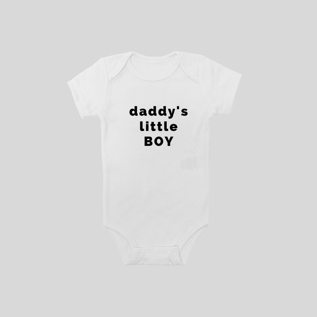 Snugabye Daddy’s BOY Short Sleeve Bodysuit