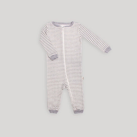 Snugabye Infant Baby Grey Striped Footless Sleeper