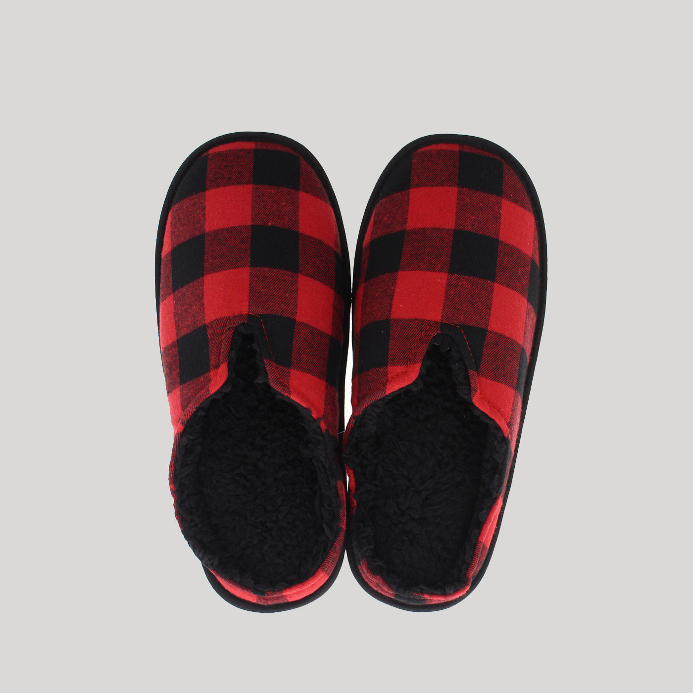 Great Northern Men's Open Back Slipper With Faux Shearling Lining