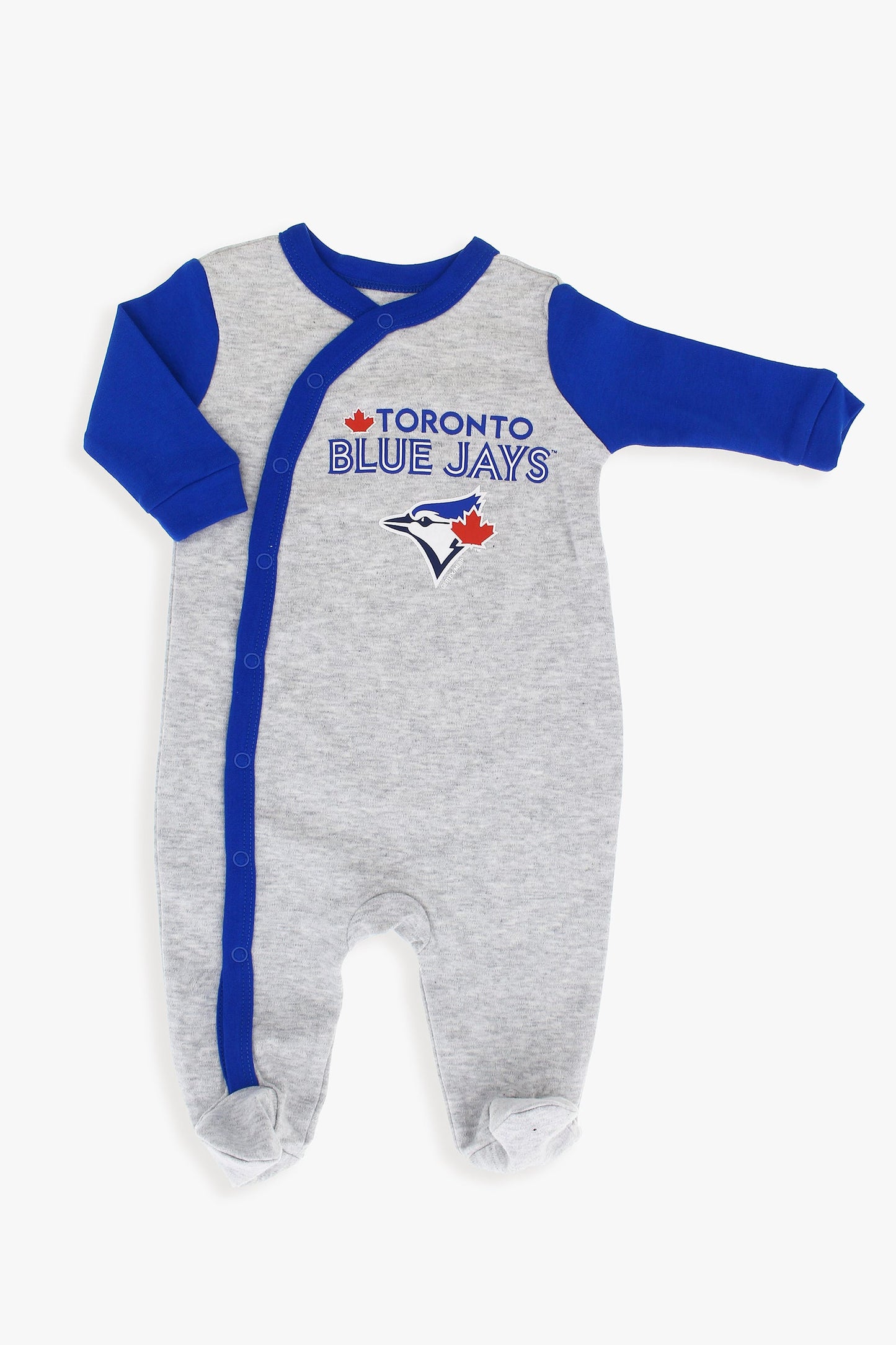 MLB Toronto Blue Jays Baby Grey Footed Sleeper