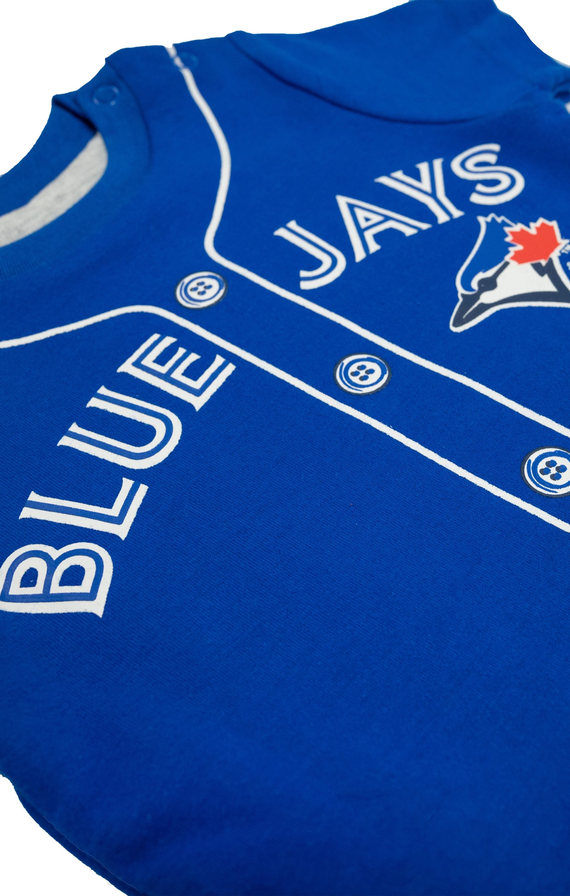 Gertex MLB Toronto Blue Jays T-Shirt Baby Onesie Bodysuit With Snap Closure