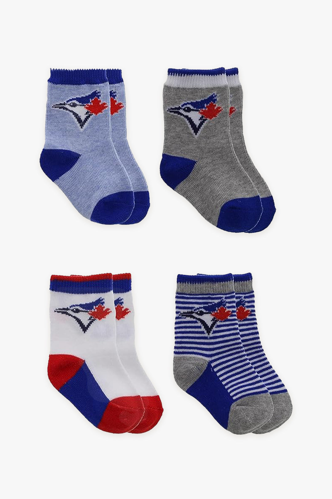 Gertex MLB Toronto Blue Jays Baby 4-Pack Crew Socks