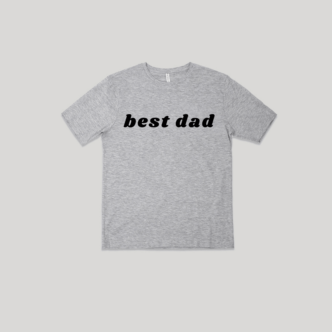 Snugabye Father's Day BEST DAD Short Sleeve Adult Tee