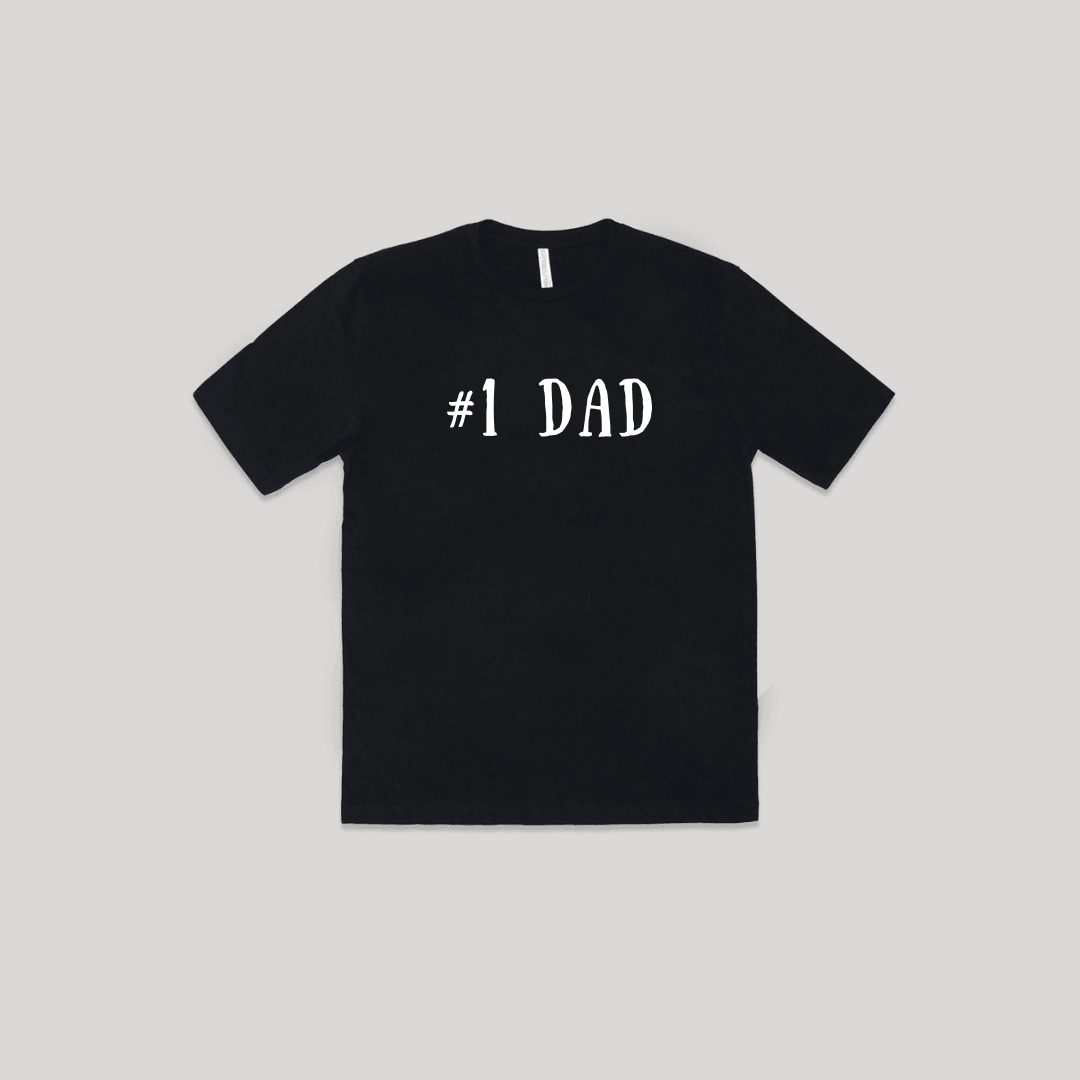 Snugabye Father's Day #1 BEST DAD Short Sleeve Adult Tee