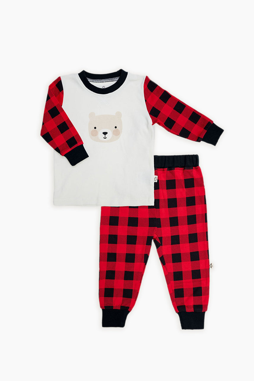 Snugabye Baby Buffalo Plaid Matching 2-Piece Pajama Set
