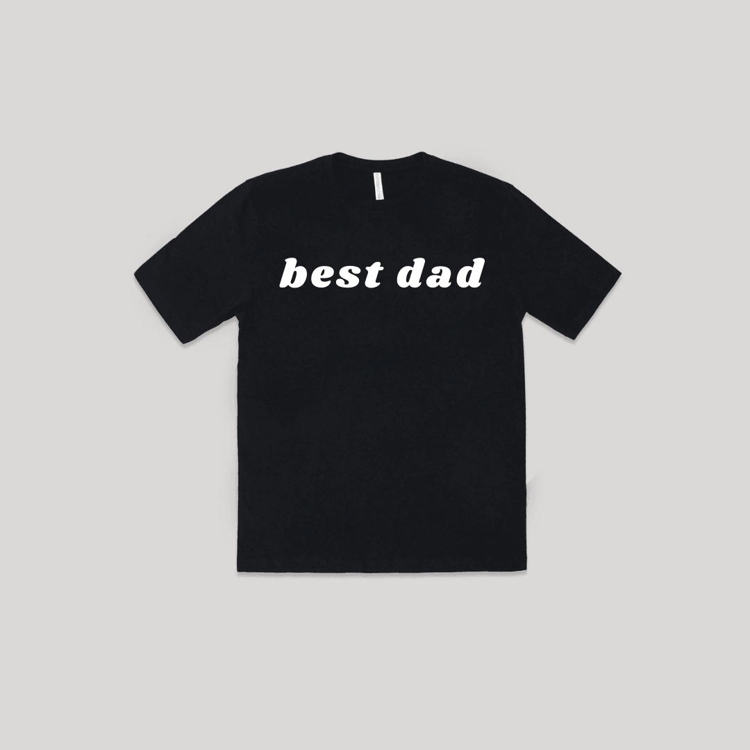 Snugabye Father's Day BEST DAD Short Sleeve Adult Tee
