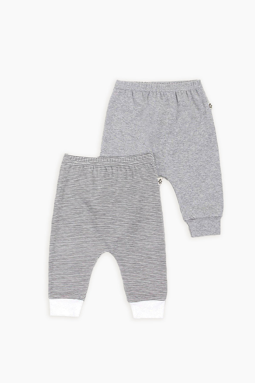 Baby 2 Pack Grey Pants Striped